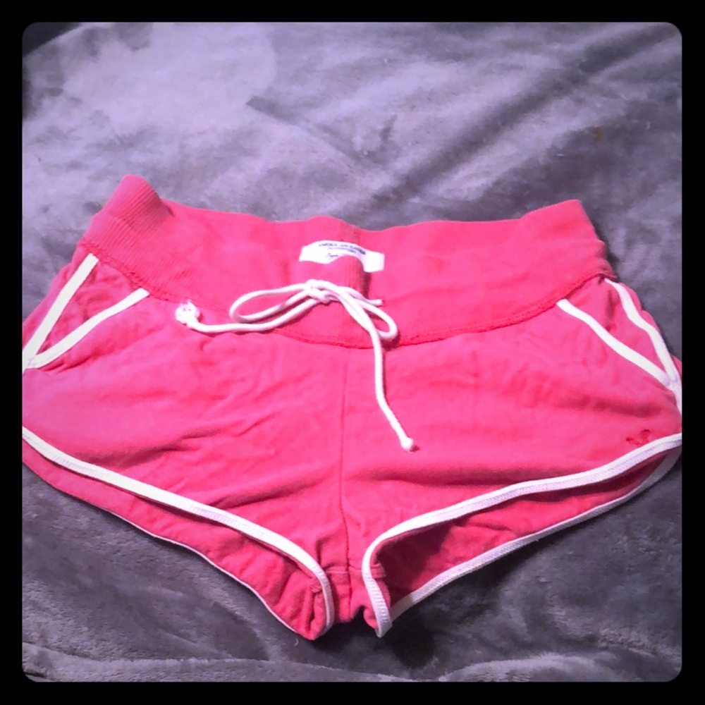 Small Pink American Eagle Drawstring Shorts